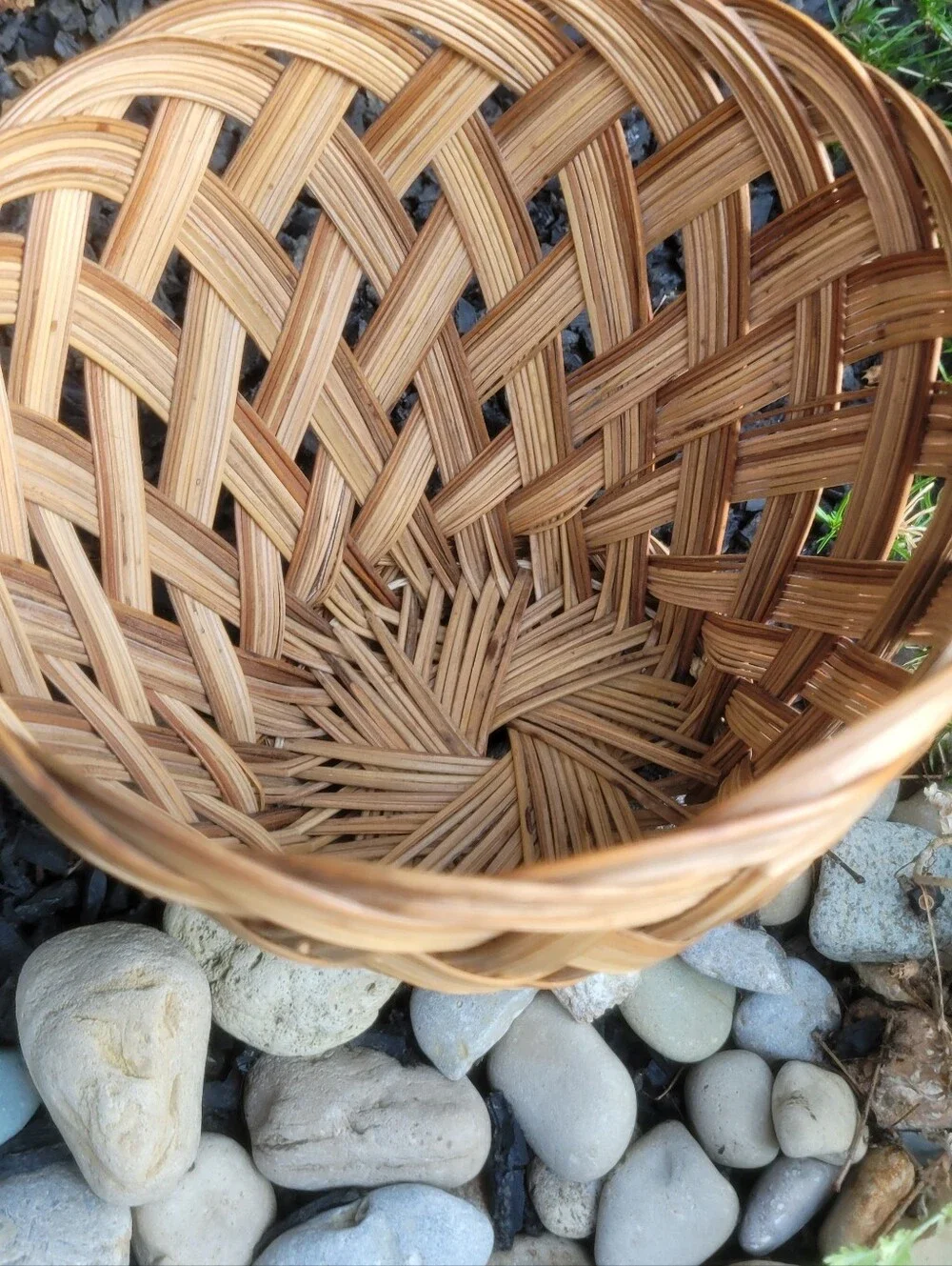 Handwoven Natural Brown Wicker Basket - Home Accents